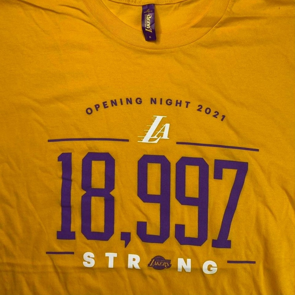LA Los Angeles Lakers basketball promo shirt - 2021 Opening Night 18997